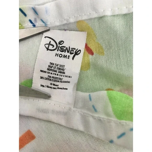 Vintage Disney Winnie the Pooh Tigger Twin Sheet Set Catching Butterflies - Picture 2 of 5